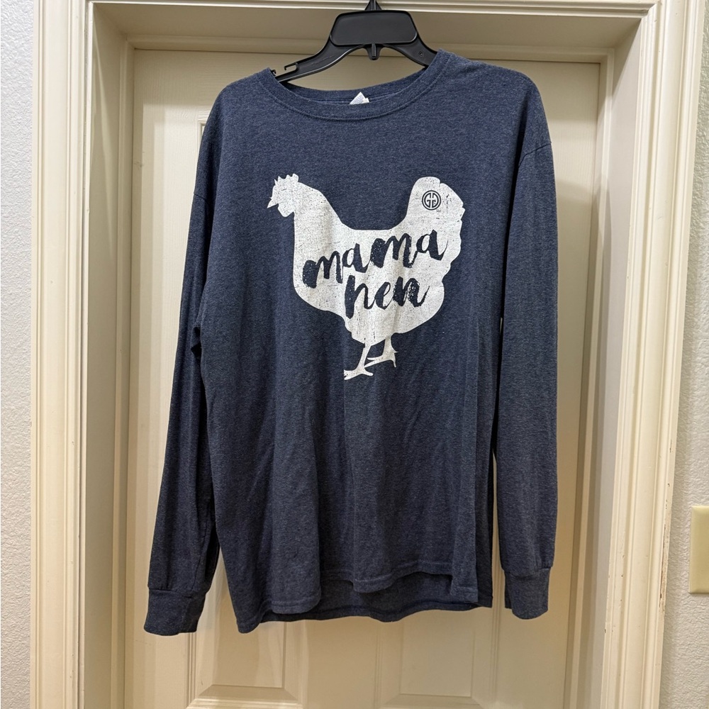 Gray Long Sleeve Graphic Tee
